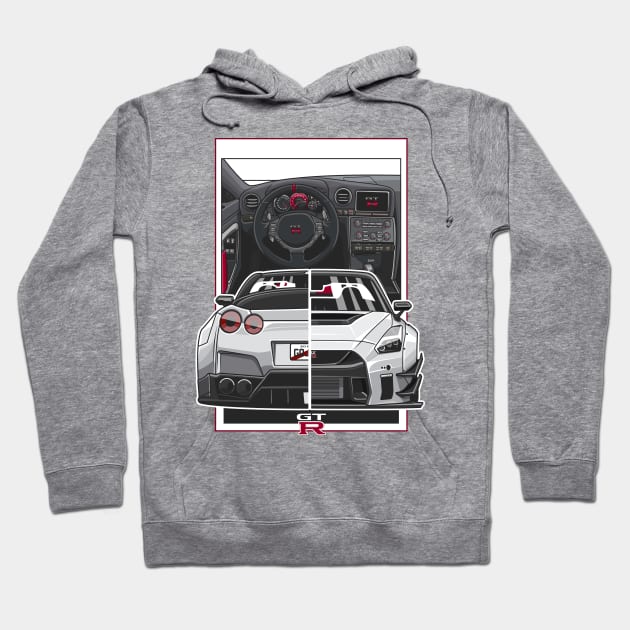 The Nissan Skyline GTR R-35 Hoodie by Aiqkids Design